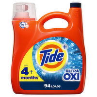 Tide Ultra Oxi Liquid Laundry Detergent, 94 Loads - 132 Fluid ounce