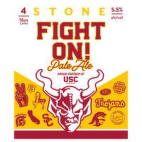 Stone Beer, Pale Ale, Fight On! - 4 Each