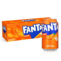 Fanta Soda, Orange, Fridge Pack, 12 Each