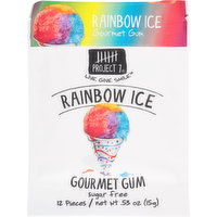 Project 7 Gourmet Gum, Sugar Free, Rainbow Ice, 12 Each