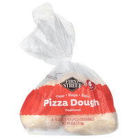 First Street Pizza Dough, Traditional, 4 Pack, 4 Each