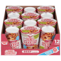 Nissin Beef Flavor Cup Noodles - 12 Each