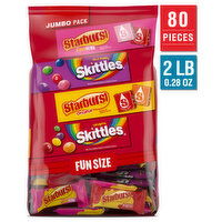 Mixed SKITTLES & STARBURST Fun Size Chewy Candy Bag  - 32.28 Ounce