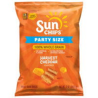 SunChips Whole Grain Harvest Cheddar Whole Grain Snacks Party Size - 12 Ounce