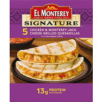 El Monterey Chicken & Monterey Jack Cheese Grilled Quesadillas, 5 count, 20 Ounce