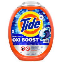 Tide + Detergent, Oxi Boost, Power Pods - 45 Each
