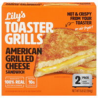 Lily's Toaster Grills American Grilled Cheese Sandwich - 2 Each