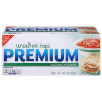 Nabisco Saltine Crackers, Premium, Unsalted Tops - 1 Pound