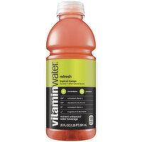 vitaminwater Refresh Electrolyte Enhanced Water W/ Vitamins, Tropical Mango Drink - 20 Ounce