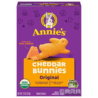 Annie's Baked Crackers, Original, Cheddar Bunnies - 7.5 Ounce