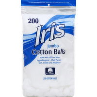 IRIS Cotton Balls, Jumbo - 200 Each