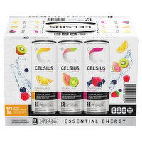 Celsius Energy Drink, Assorted, Sparkling, Variety Pack - 12 Each