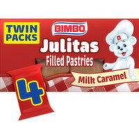 Bimbo Milk Caramel Filled Pastries, 4 twin packs, 11.28 oz - 4 Each