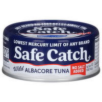 Safe Catch Tuna, No Salt Added, Albacore, Wild - 5 Ounce