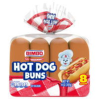 Bimbo Hot Dog Buns, 8 Each