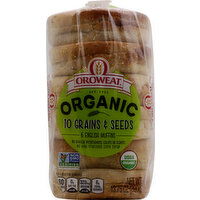 OROWEAT English Muffins, Organic, 10 Grains & Seeds - 6 Each
