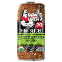 Dave's Killer Bread Bread, Organic, Thin-Sliced, 21 Whole Grains and Seeds, 20.5 Ounce