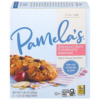 Pamela's Oat Bars, Soft & Chewy, Cranberry Almond - 5 Each