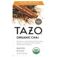 Tazo Tea Bags Organic Chai Black Tea - 16 Each