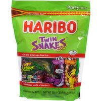 Haribo Gummi Candy, Sweet & Sour, Twin Snakes, Party Size, 28.8 Ounce