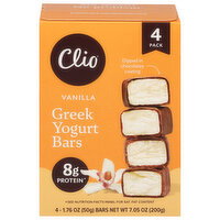 Clio Vanilla Dark Chocolate Greek Yogurt Bar - 7.05 Ounce