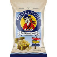 Pirates Booty Rice & Corn Puffs, Aged White Cheddar - 10 Ounce