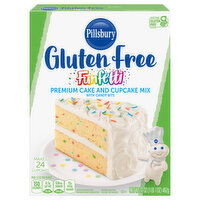 Pillsbury Gluten Free Premium Cake and Cupcake Mix with Candy Bits - 17 Ounce