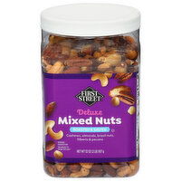 First Street Deluxe Roasted & Salted Mixed Nuts - 32 Ounce