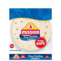 Mission Burrito Super Soft Flour Tortillas - 16 Each