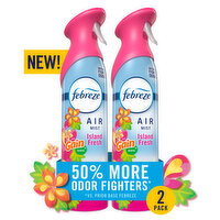 Febreze Febreze Air Mist Air Freshener Spray, Gain Island Fresh, 8.1oz, 2ct - 16.2 Ounce