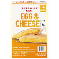 Sandwich Bros. Pita Snack Sandwiches, Egg & Cheese - 14 Each