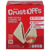 Charlotte's Crust Offs Sandwiches, Peanut Butter & Strawberry Jam - 10 Each