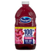 Ocean Spray 100% Juice, Cranberry Raspberry - 64 Fluid ounce