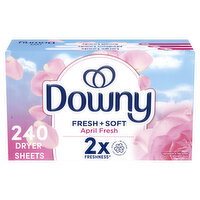 Downy Fabric Softener Dryer Sheets, April Fresh - 240 Each