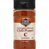 First Street Chili Pepper, California, Ground - 3 Ounce