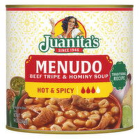 Juanita's Foods Menudo, Hot & Spicy - 94 Ounce