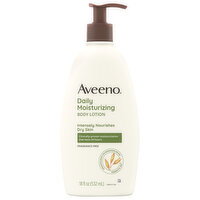 Aveeno Daily Moisturizing Fragrance Free Body Lotion - 18 Fluid ounce
