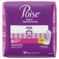 Poise Long Maximum Pads - 39 Each