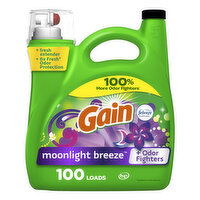 Gain Liquid Laundry Detergent, Moonlight Breeze Scent, 100 loads - 144 Fluid ounce