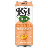 The Ryl Co. Iced Tea, Peach - 16 Fluid ounce