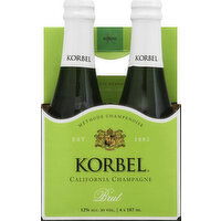 Korbel California Champagne, Brut - 4 Each