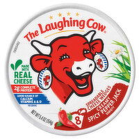 The Laughing Cow Cheese Wedges, Creamy Spicy Pepper Jack, Spreadable - 8 Each