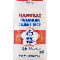Hakubai Sweet Rice, Premium - 5 Pound