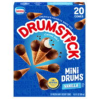 Drumstick Frozen Dairy Dessert Cones, Vanilla - 20 Each
