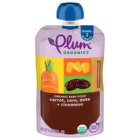 Plum Organics Stage 2 Organic Carrot, Corn, Date + Cinnamon - 3.5 Ounce