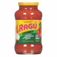 Ragu Sauce, Chunky, Garden Combination, 24 Ounce