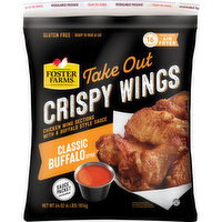 Foster Farms Take Out Classic Buffalo Crispy Chicken Wings, Frozen - 64 Ounce