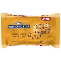 Ghirardelli Chocolate Chips, Semi-Sweet, Premium Baking - 24 Ounce