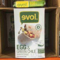 Evol Egg And Green Chile Burrito, 8 Each