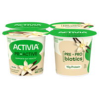 Activia Proactive Vanilla Probiotic Low Fat Yogurt - 4 Each
